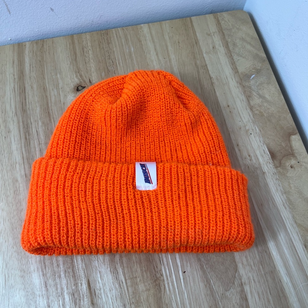 Vintage Busch Safety Orange Watch‎ Cap